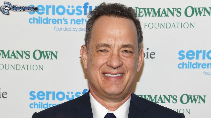 Tom Hanks, leende