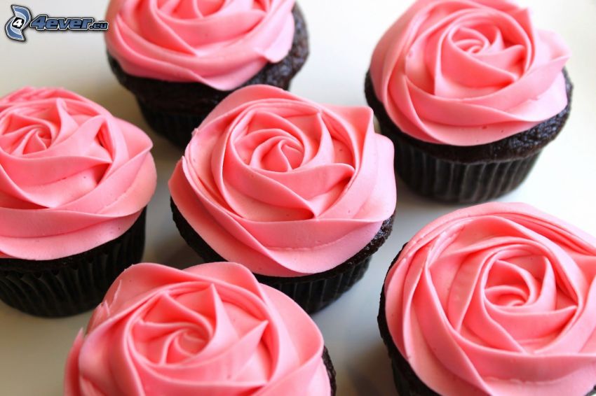 cupcakes, rosor