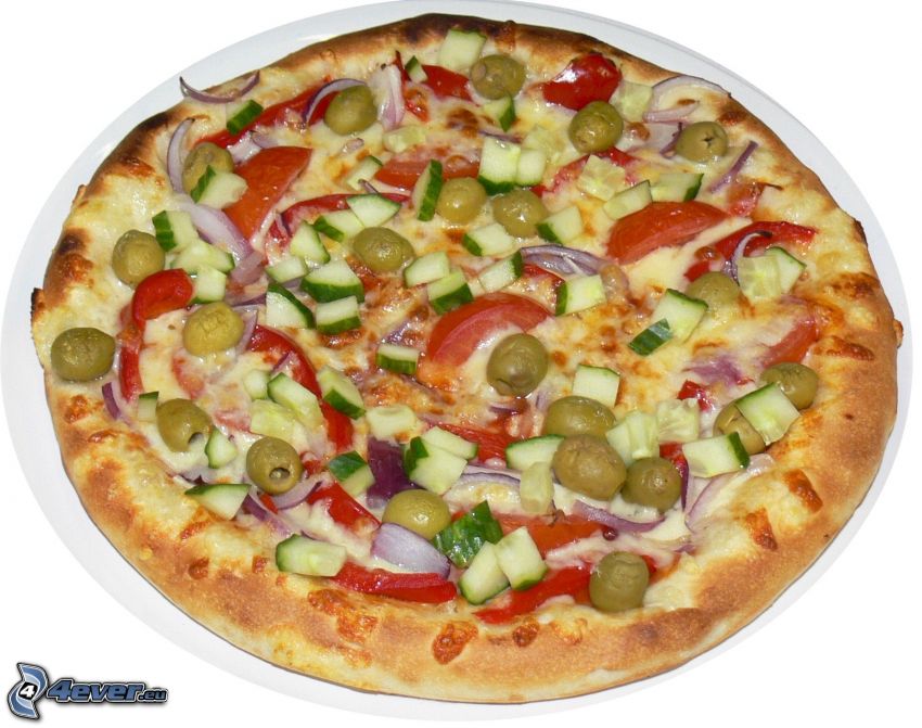 vegetarisk pizza