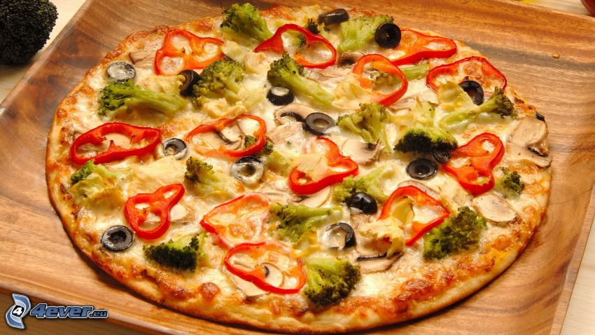 vegetarisk pizza