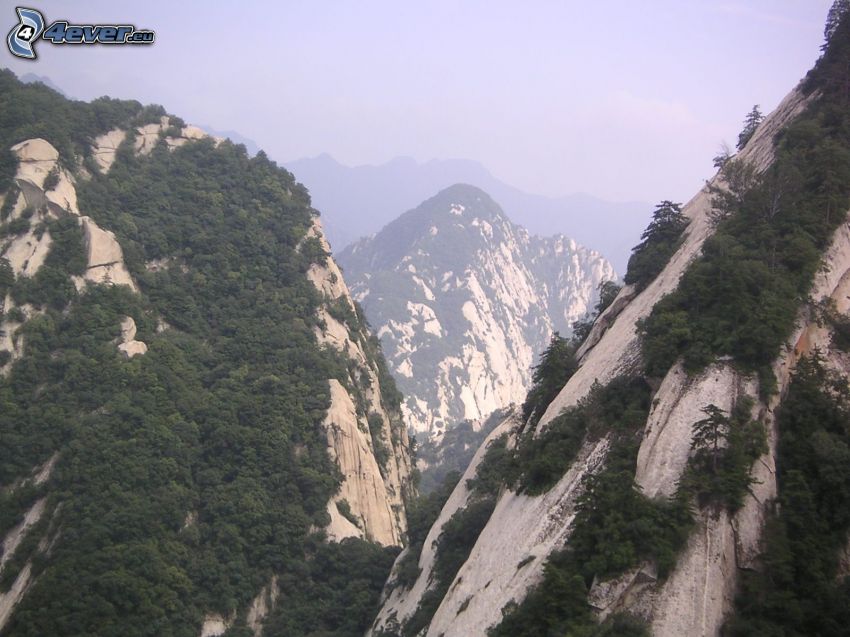 Mount Huang, klippiga berg