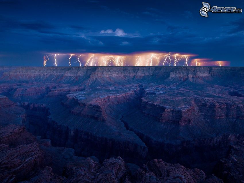 Grand Canyon, blixt