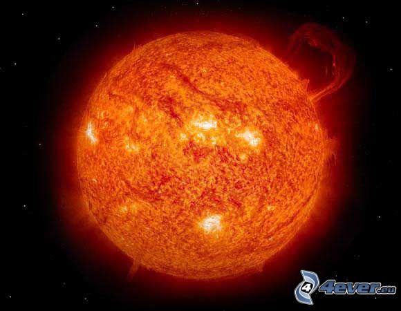 explosion på Solen, stjärna