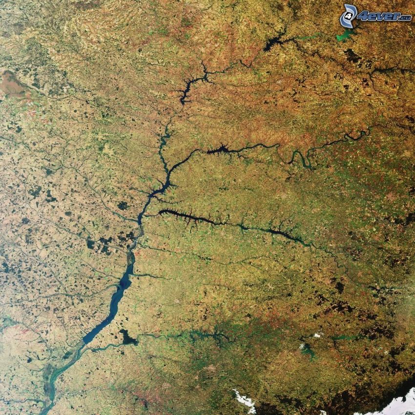 flod, satellitbild