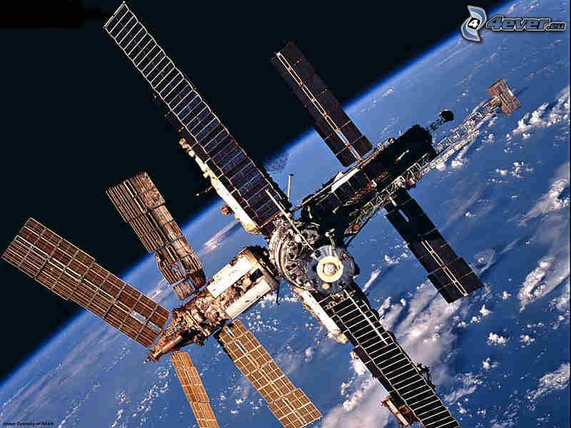 Internationella rymdstationen ISS, universum, Jorden