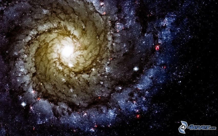 spiralgalax, stjärnor
