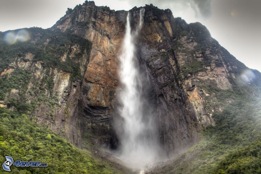 Vattenfallet Angel Falls, rev, Venezuela