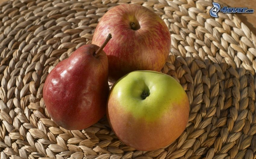 äpplen, päron