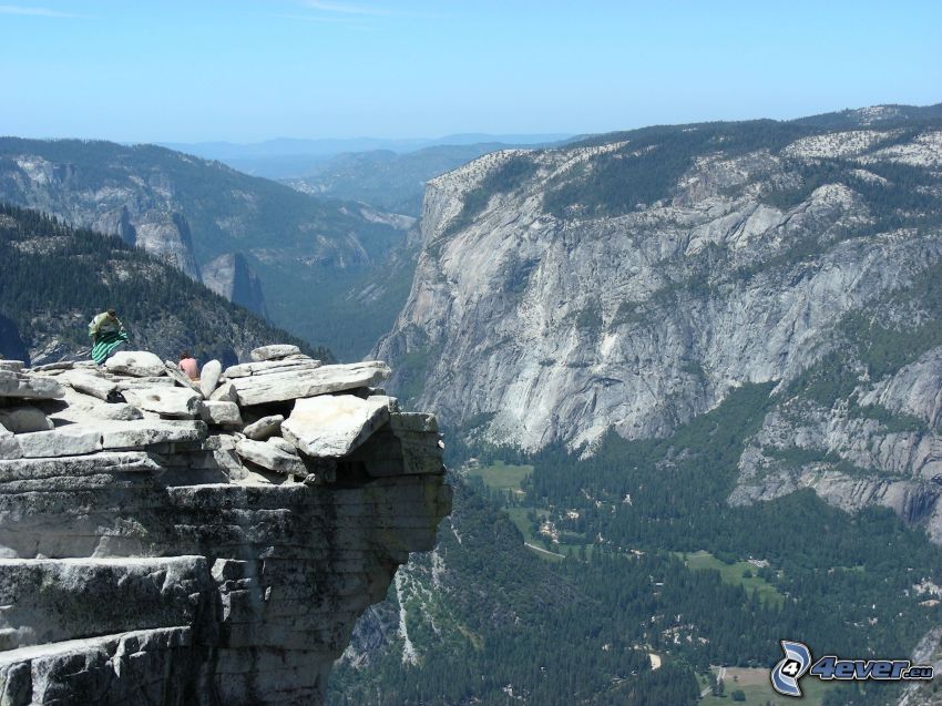 Yosemite National Park, utsikt över dal