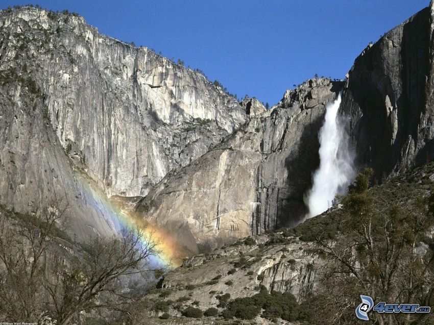 Yosemite National Park, vattenfallet Upper