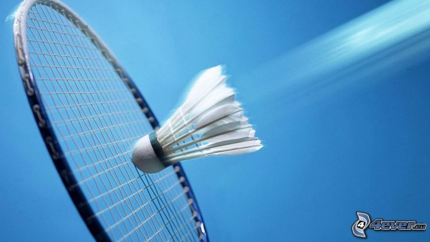 badmintonboll, badmintonracket