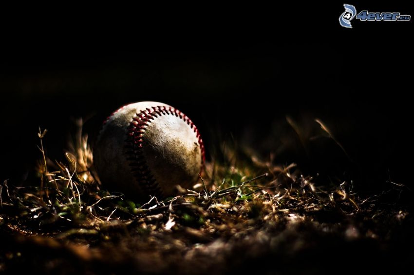 baseball, gräs