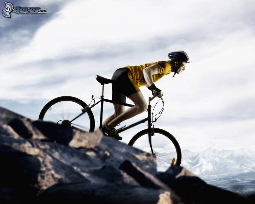 cyklist, mountainbiking