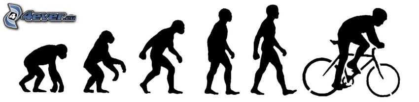 evolution, cyklist