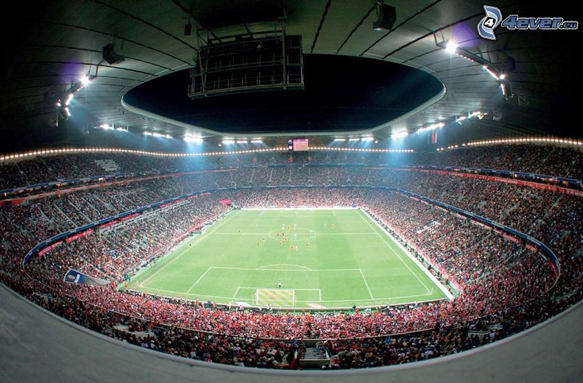 Allianz Arena, fotbollsplan, stadion