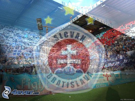 Slovan, tecken, logo, stadion