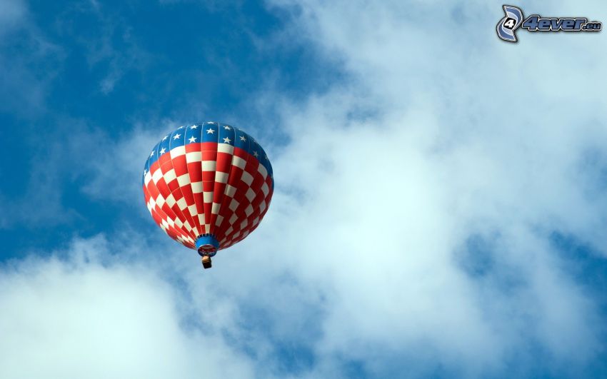 luftballong, moln