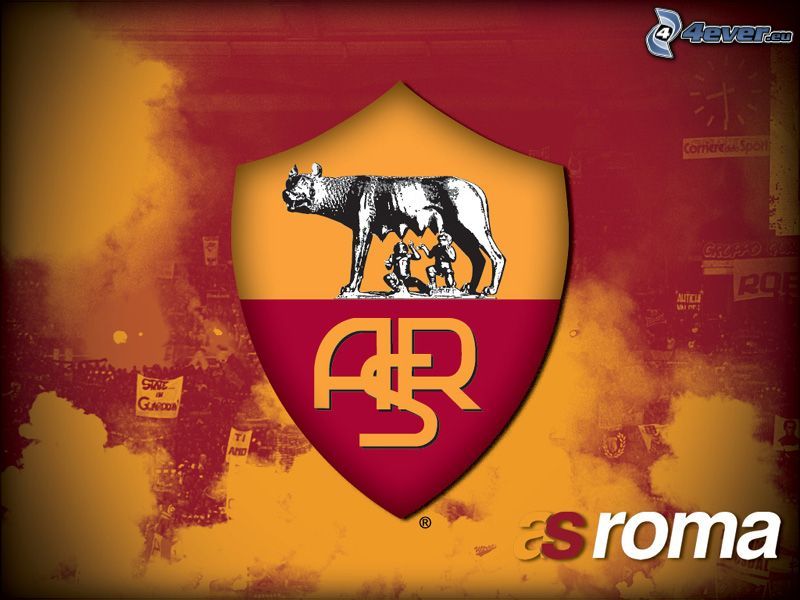 A.S. Rom, logo, klubb, fotboll
