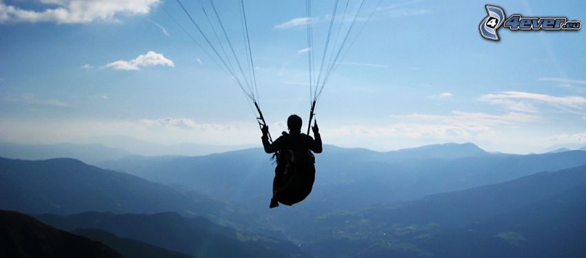 paragliding, bergskedja