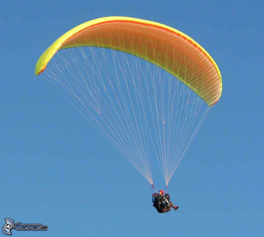 paragliding, tandem, himmel
