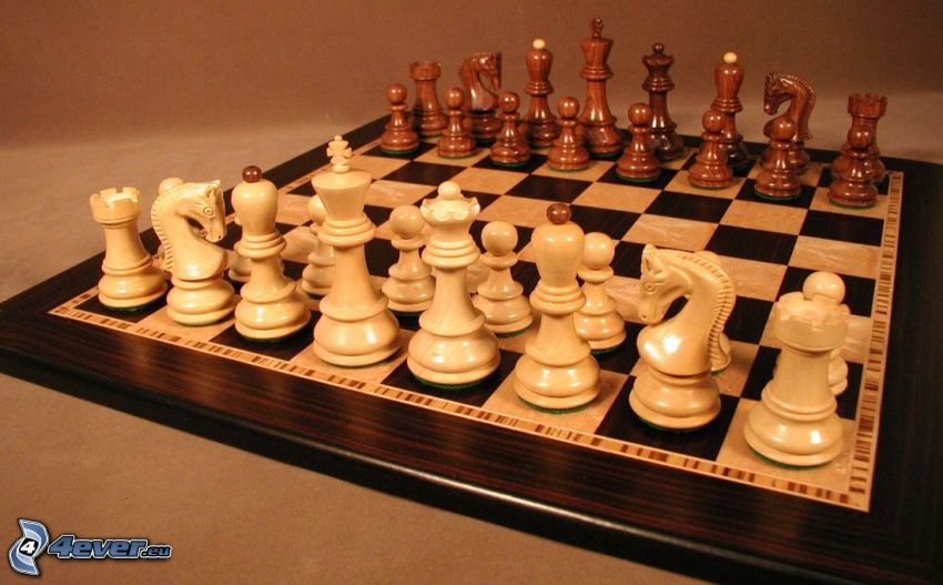 schack, schackpjäser, schackbräda