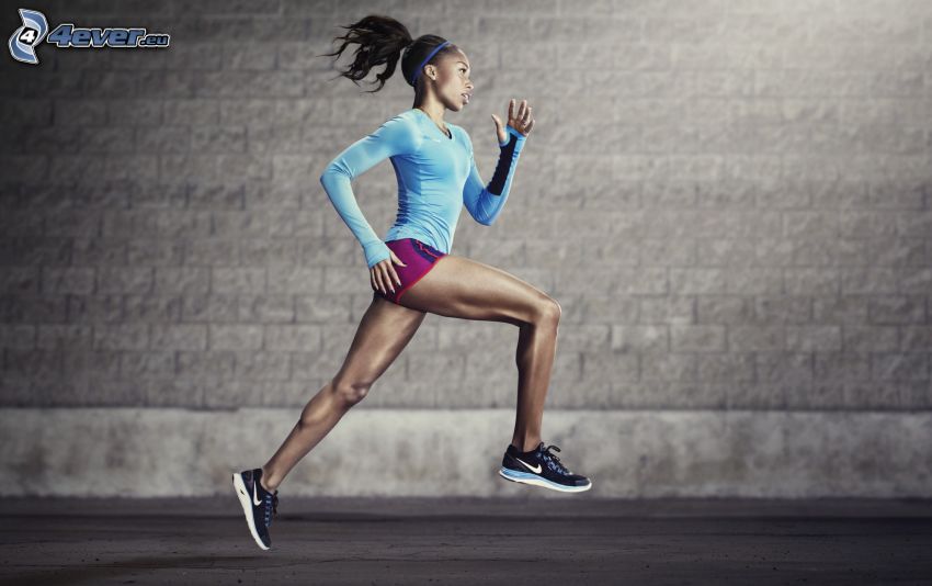 springa, idrottskvinna