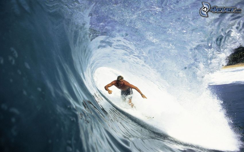surfing, våg