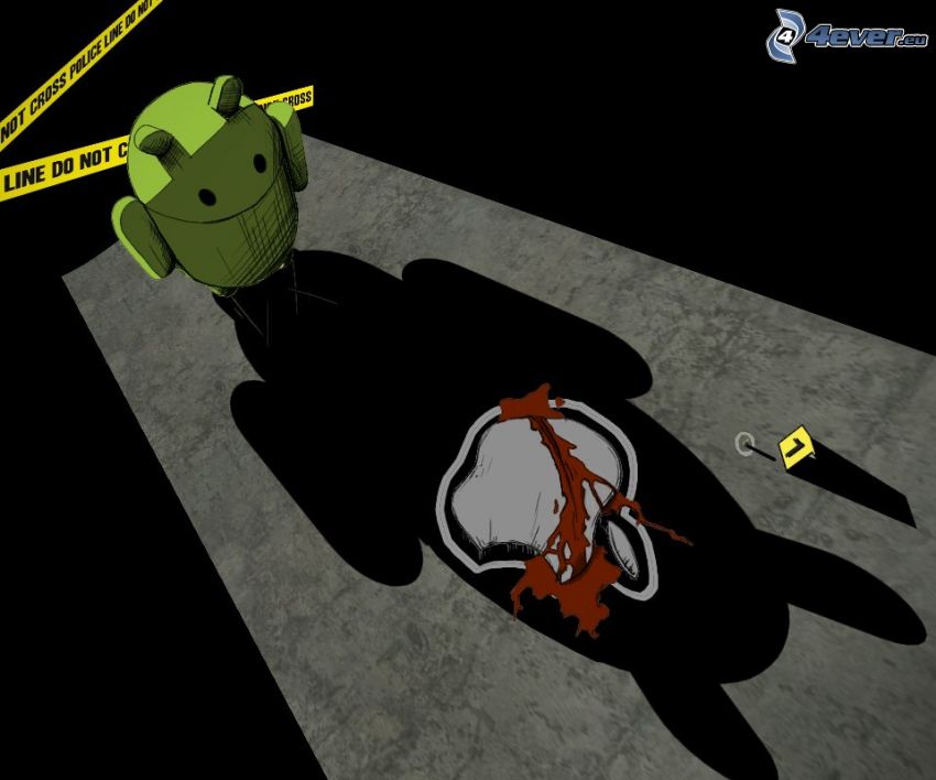 Android, Apple, mord