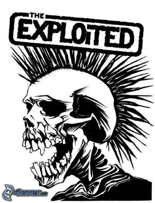 The Exploited, dödskalle, punk