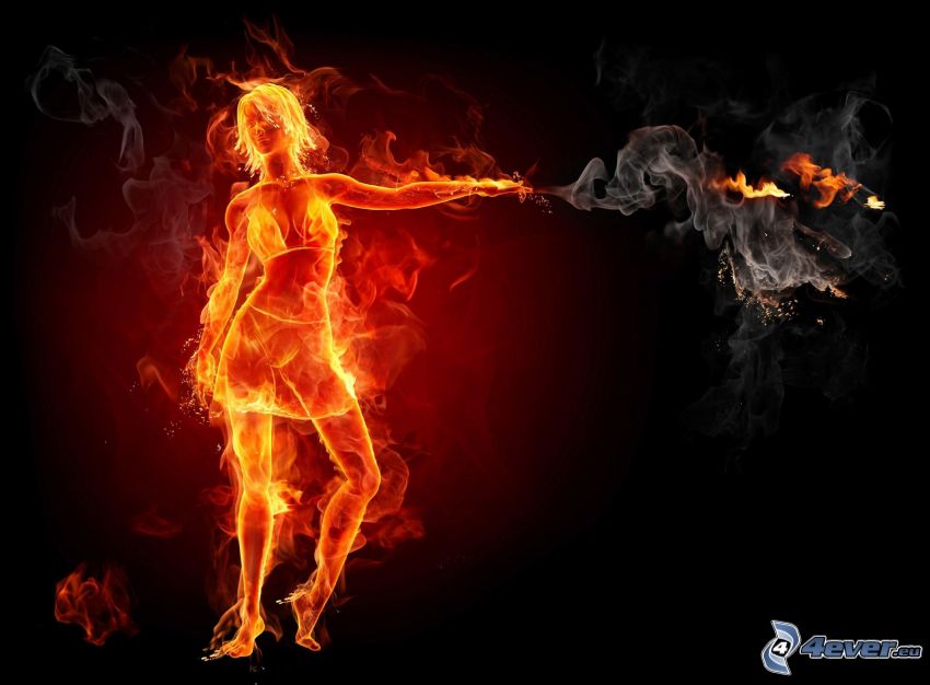 kvinna av eld
