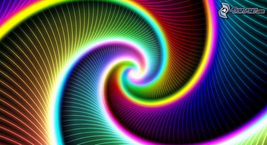 spiral, färger
