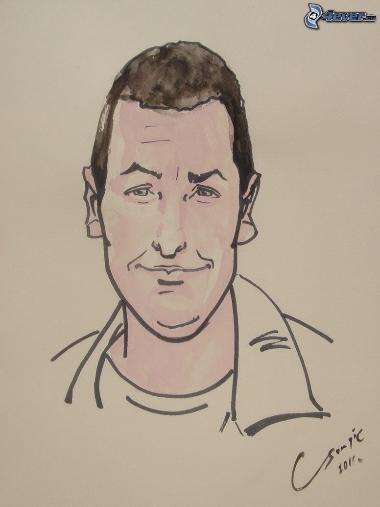 Adam Sandler, krikatur
