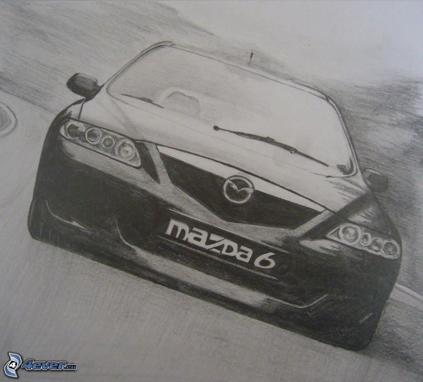 Mazda 6, tecknat