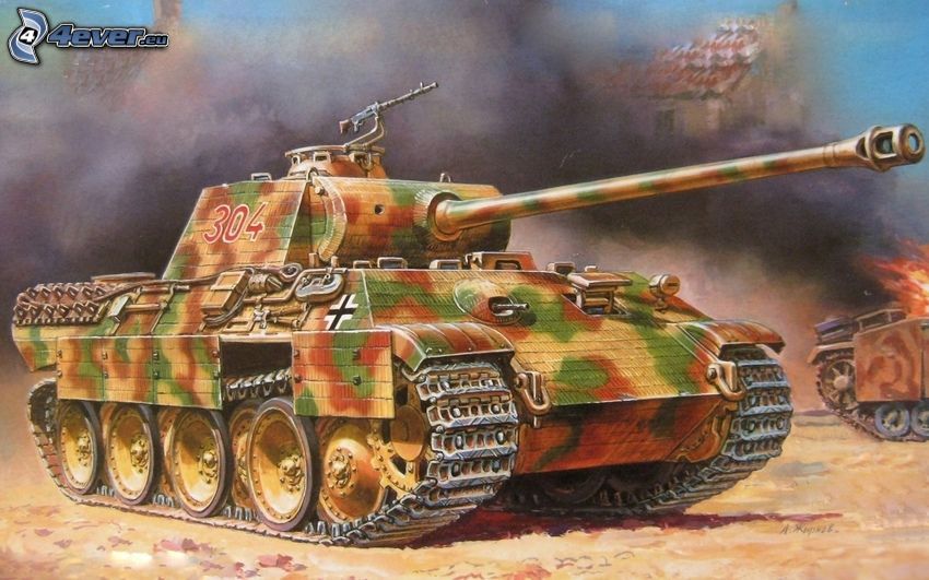 panther, tank, Andra världskriget