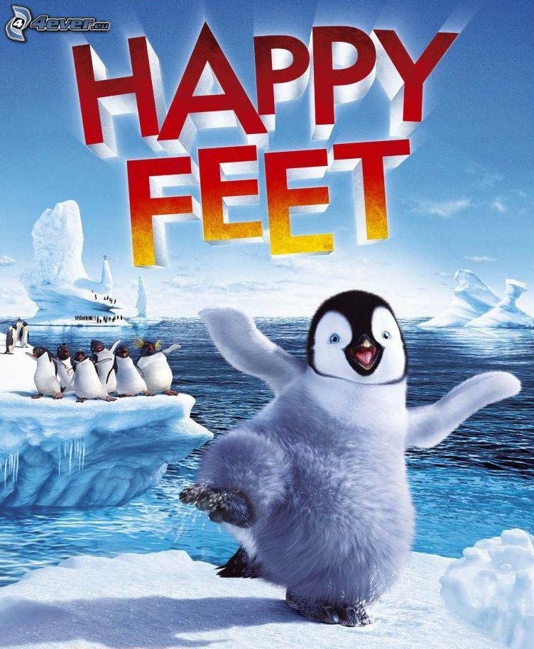 Happy Feet, pingvinunge, glaciärer