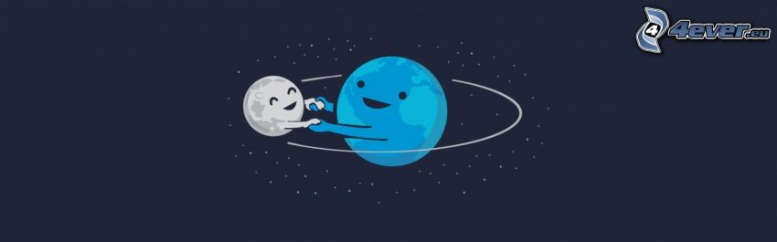 Jorden och Månen, planeter
