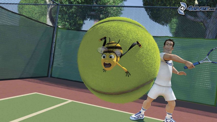 mr Bee, Bee Movie, tennis