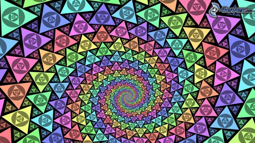 trianglar, spiral