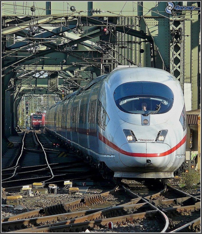 ICE 3, snabbtåg, järnväg, järnvägsbro