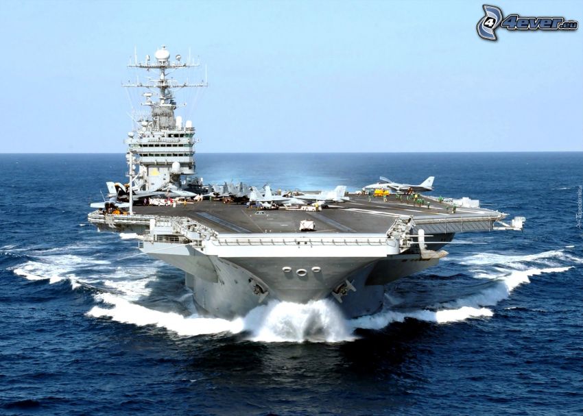 USS George Washington, öppet hav, hangarfartyg