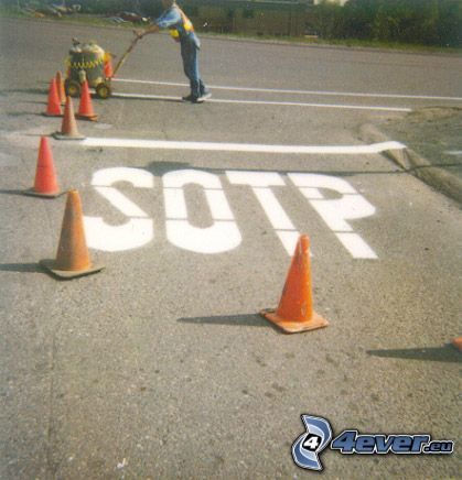 SOTP, stop, väg