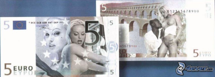 euro, sedel