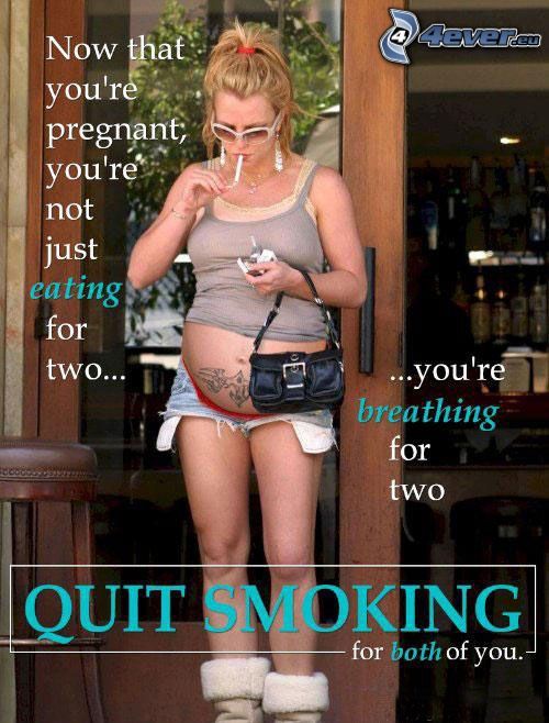 gravid kvinna, cigarett, rökning