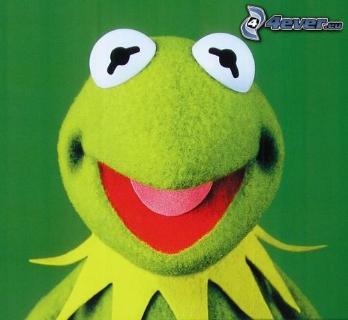 Kermit the Frog, groda, leende