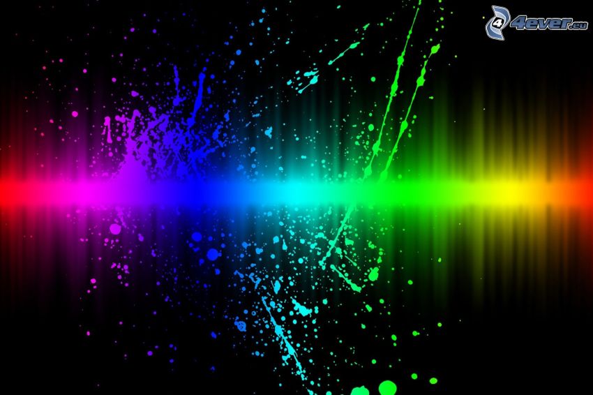 color de abstracción, colores del arco iris