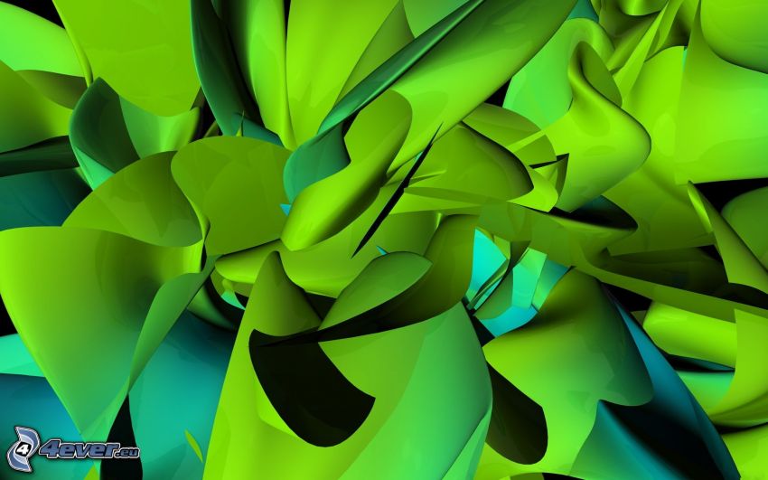 dibujo de pantalla abstracto, fondo verde