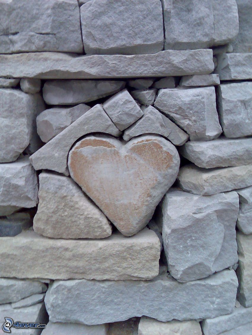 corazón de piedra, piedras