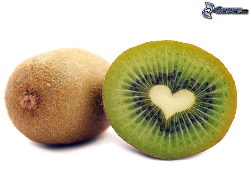 kiwi, corazón