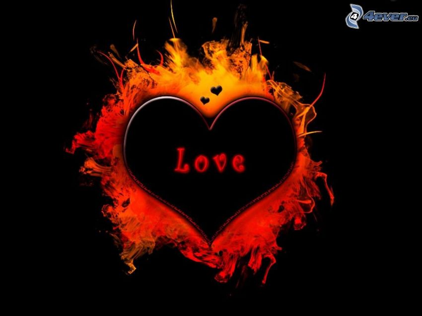 love, amor, fuego