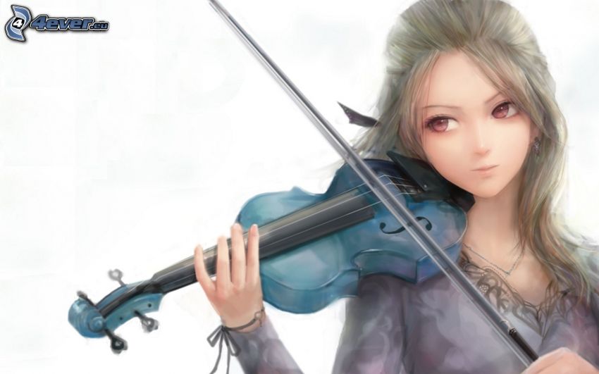 muchacha con el violín